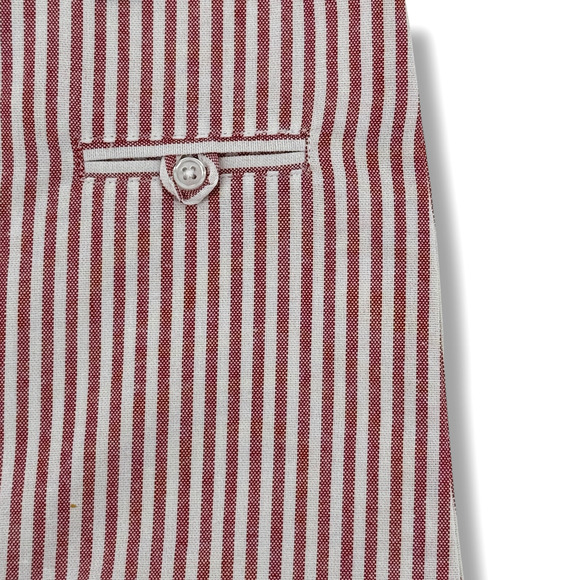 Edgehill Collection X The Broke Brooke Stripe Jon Jon Romper Boys Sz 9 Mos - Picture 3 of 5